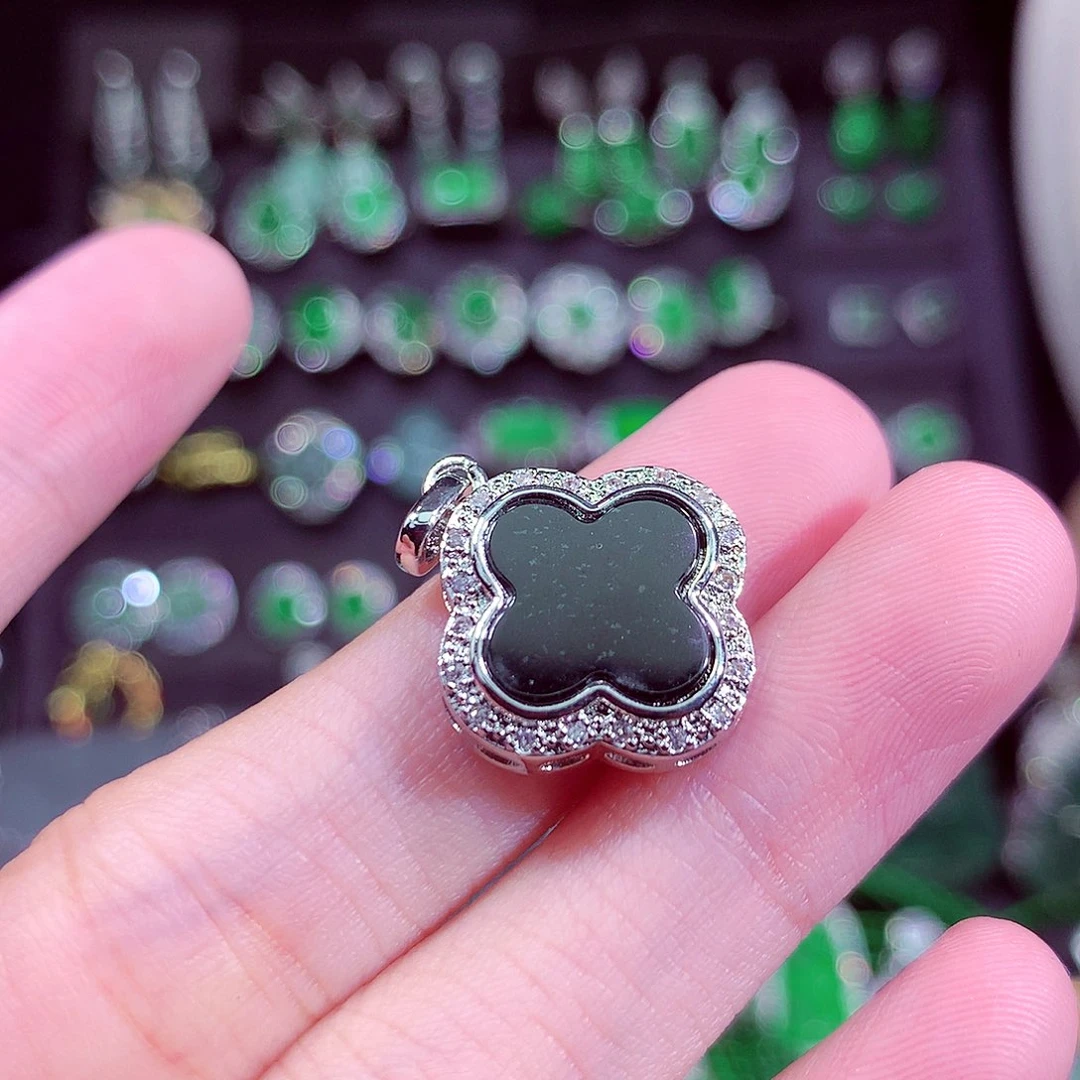 翡翠未镶嵌颈饰天然