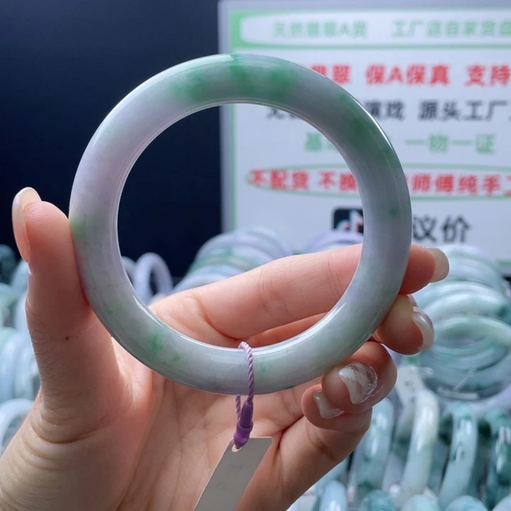 翡翠未镶嵌手镯圆