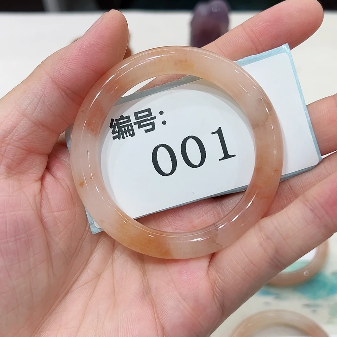 石英质玉手镯未镶嵌圈口56.3