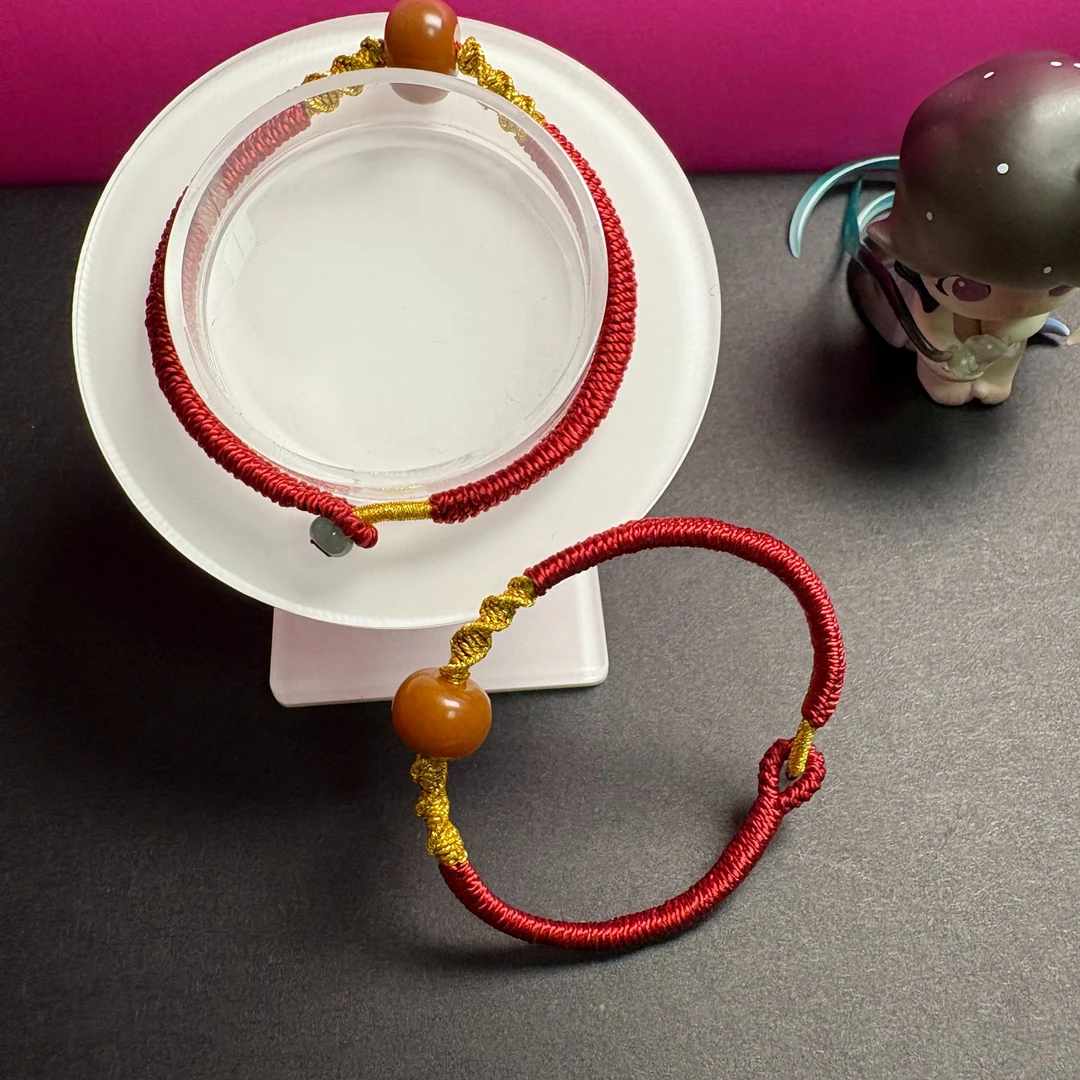 手编本命年红绳编织下单备注手围