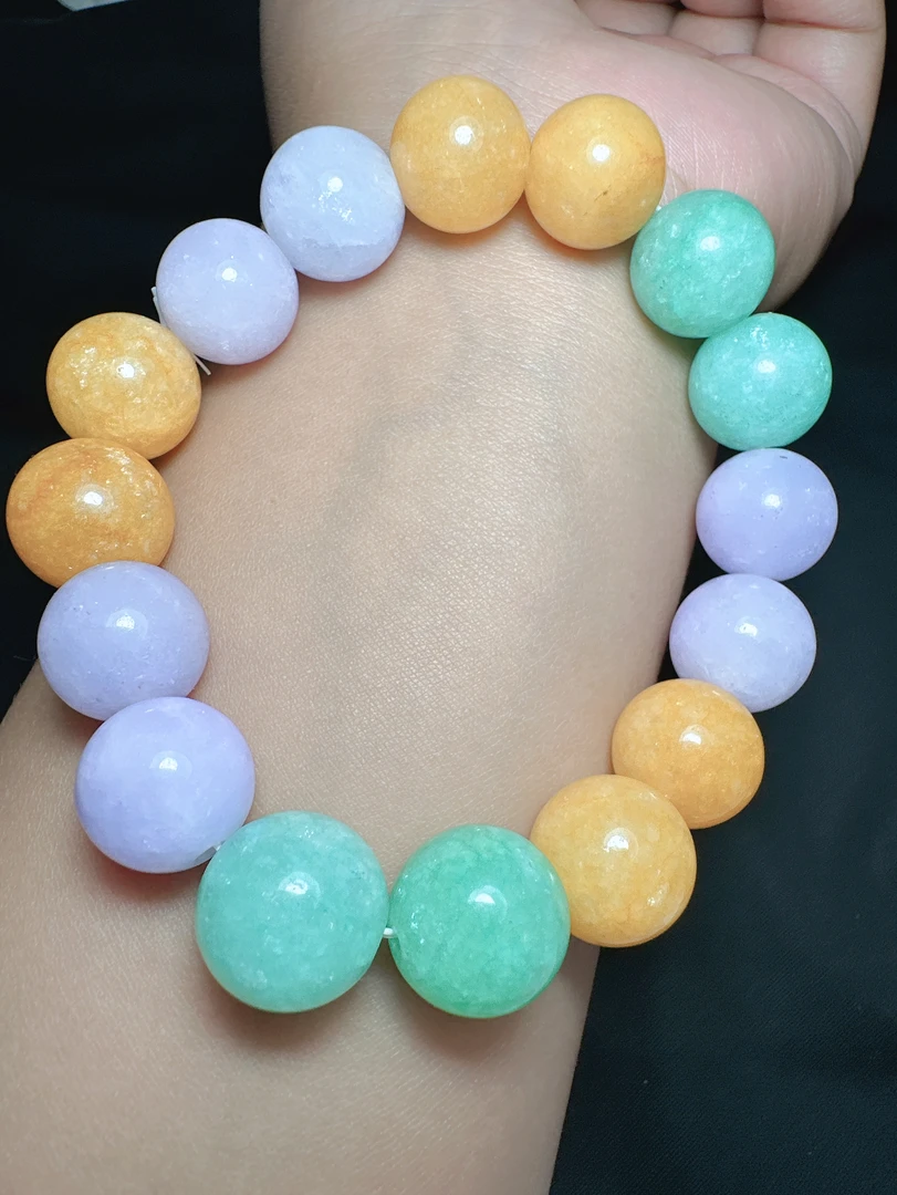 非金属锦纶手链 高品质优选卡15mm多宝手珠