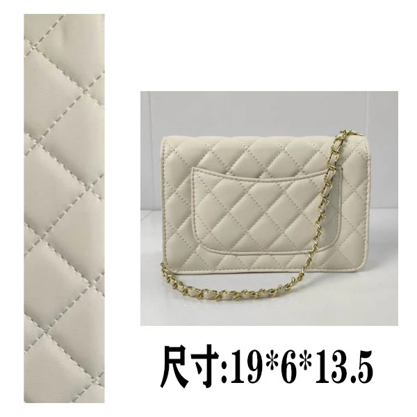 PG038 25新款白色21k发财woc高端定制皮肩单肩斜挎包