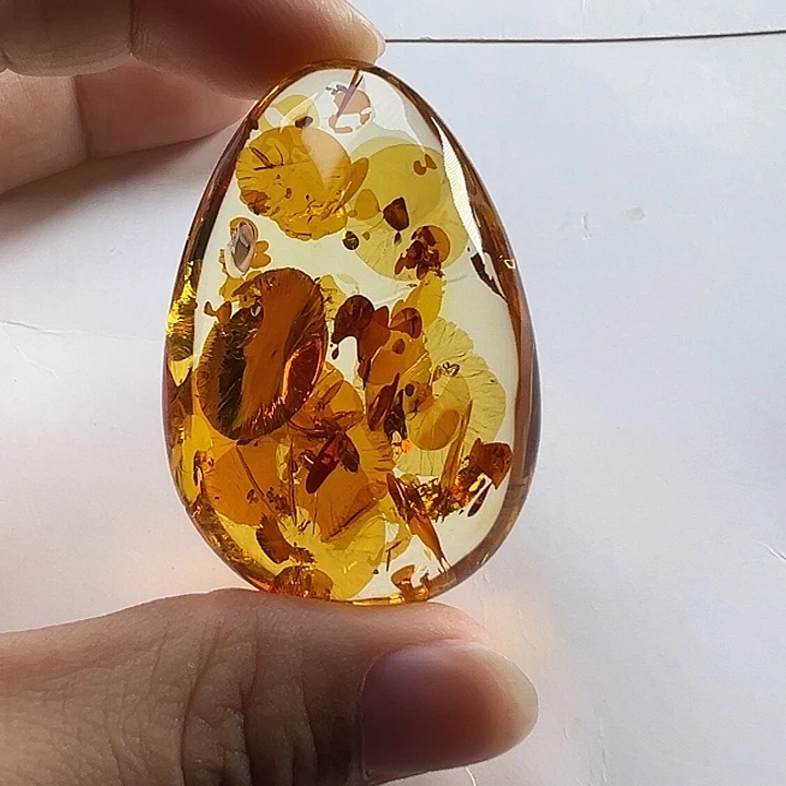 琥珀（花珀）未镶嵌颈饰
