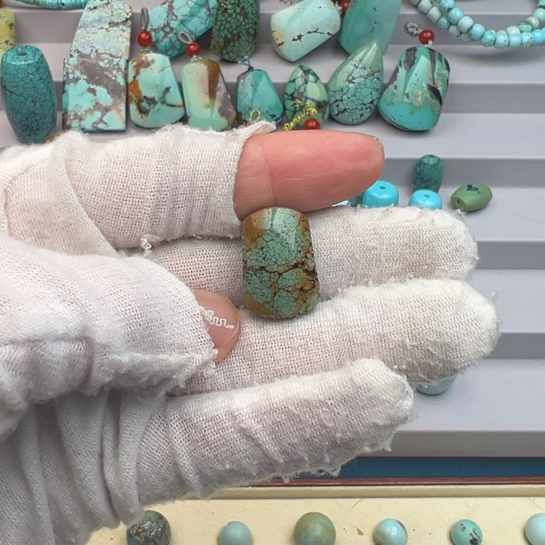 绿松石未镶嵌无事牌