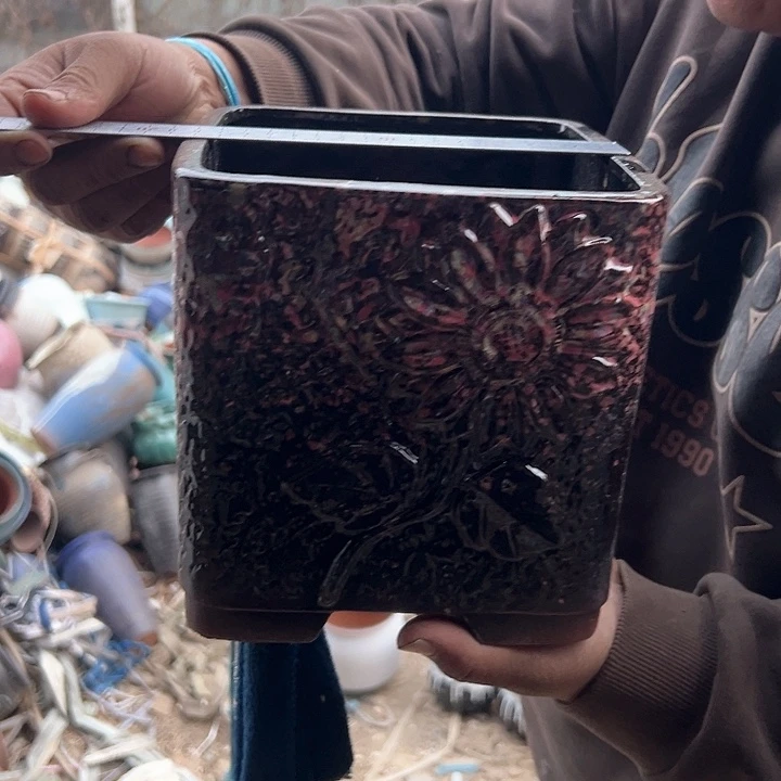 红陶口径高度花盆