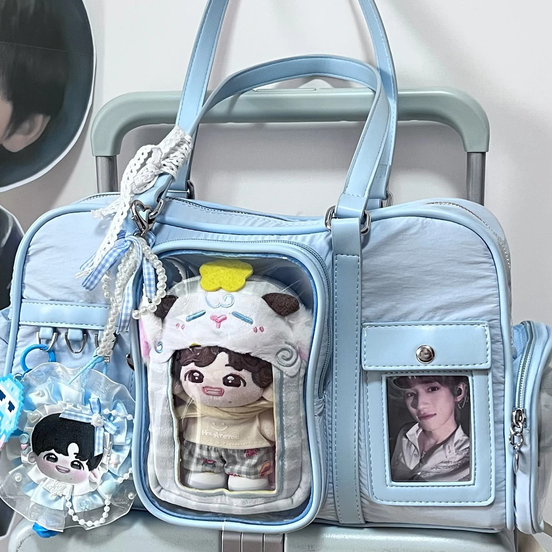 原创设计大号追星藏物痛包小众时尚可放娃大容量轻便款藏灯牌包包