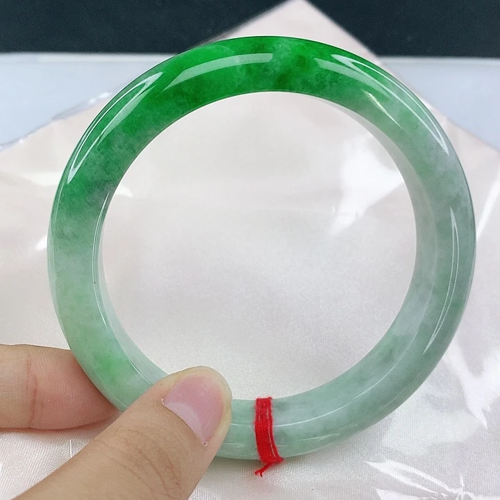 未镶嵌手镯翡翠圈63，0B042