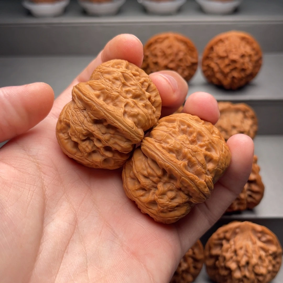 文玩核桃把件43平谷元宝