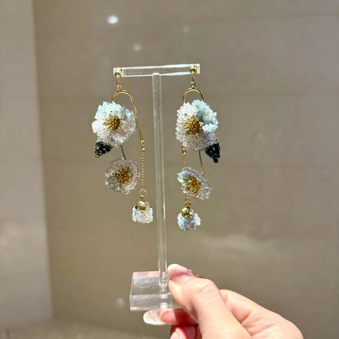 非金属合成锆石耳饰 【莫奈海之星】卡美伊系列耳环超仙气质优雅