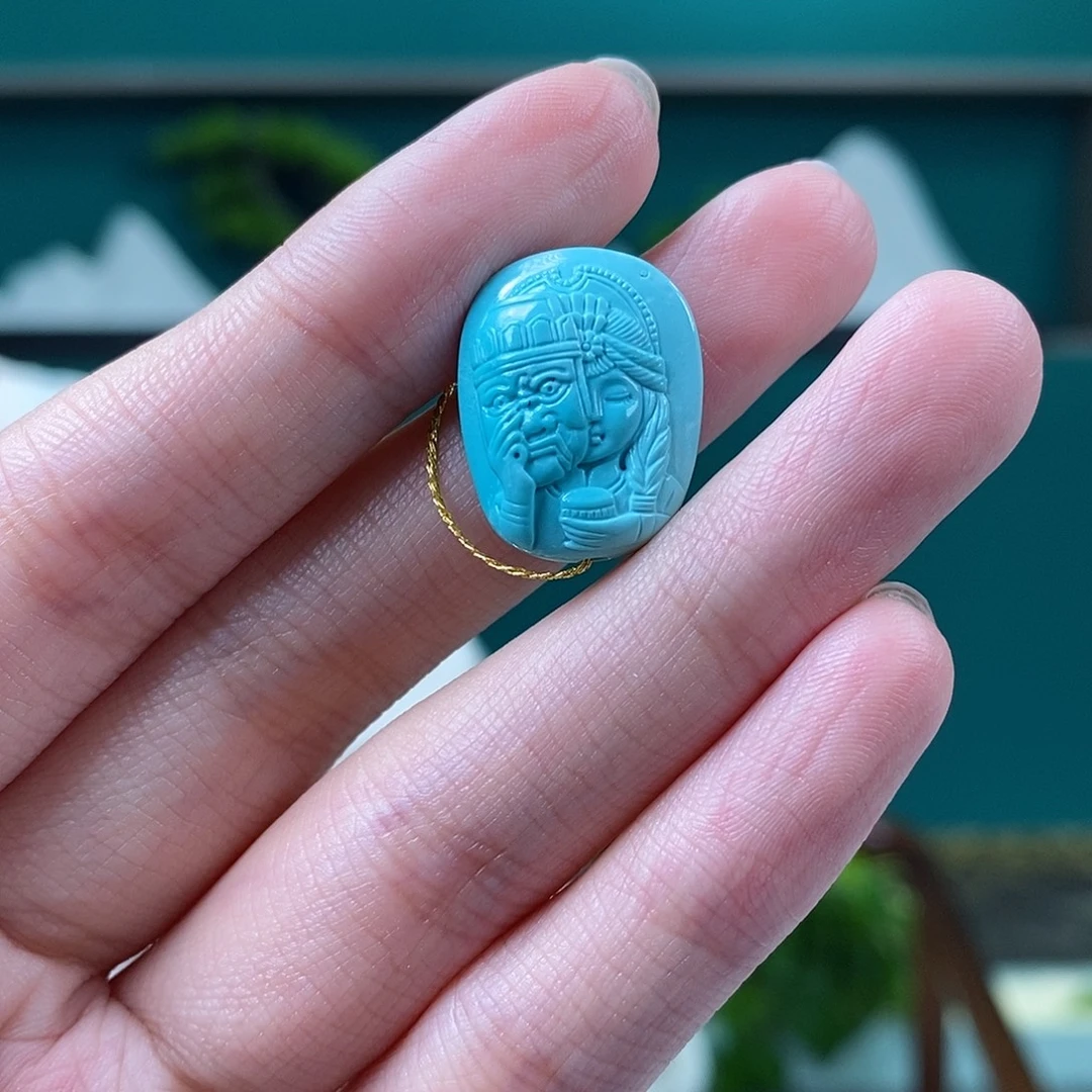 绿松石未镶嵌珠宝奇石