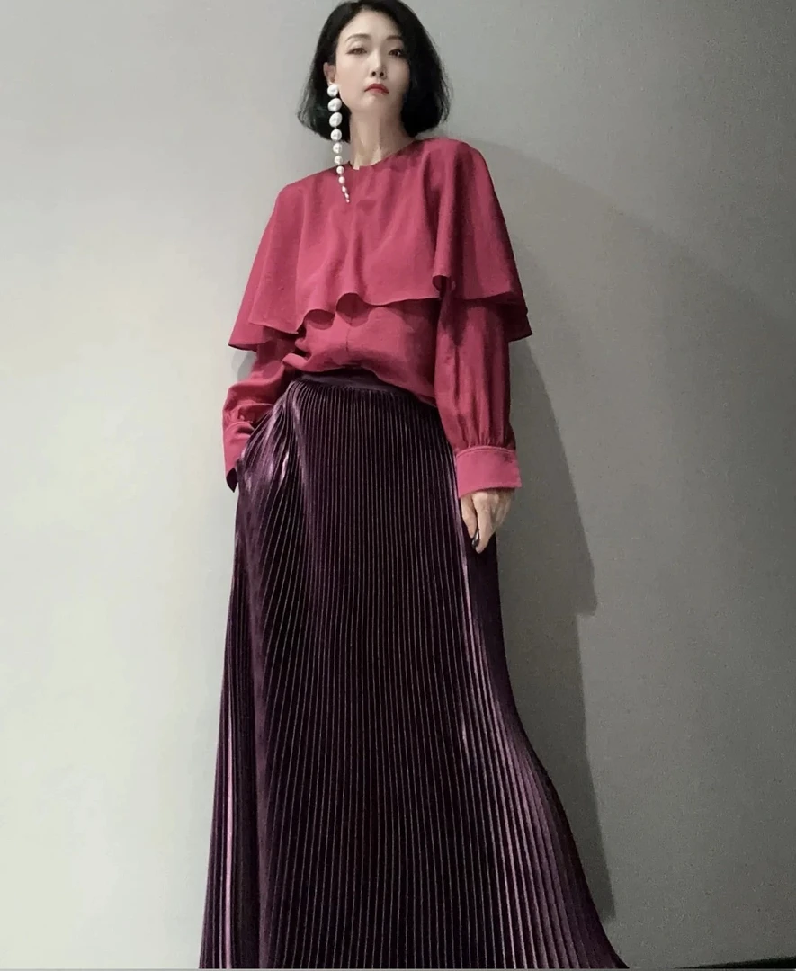 法式披肩衬衫女春夏气质设计感小众上衣SY-039