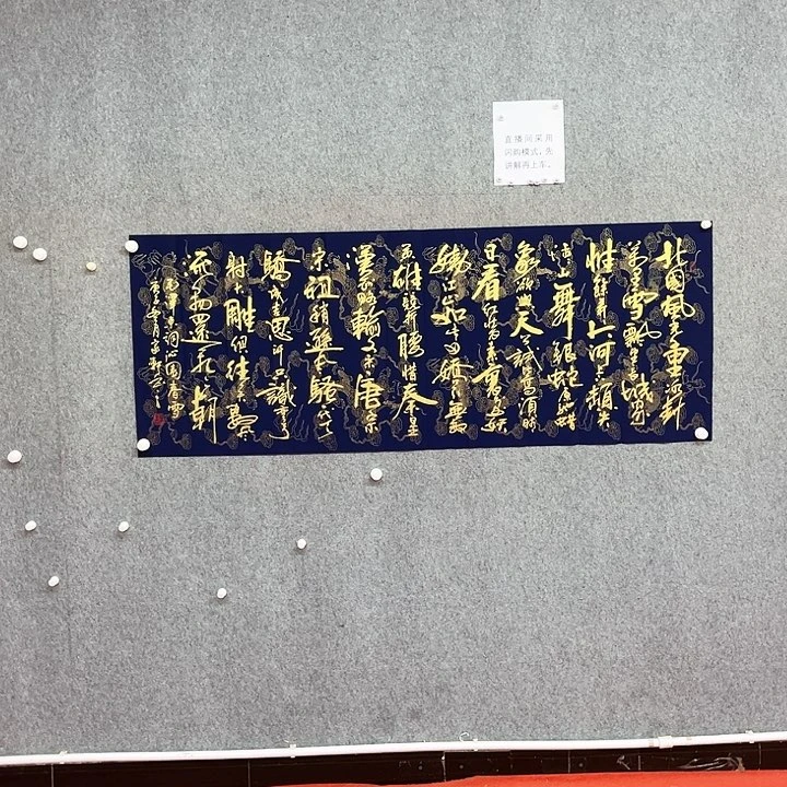 书法北国风光多字