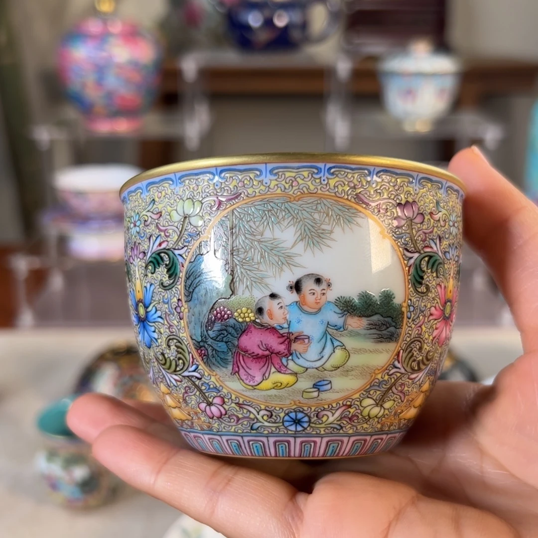缘***宝纯手工手绘 高端茶器