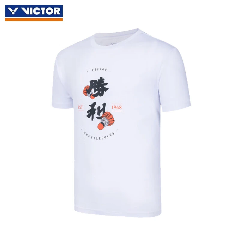 VICTOR/威克多羽毛球服中性短袖休闲舒适圆领半袖