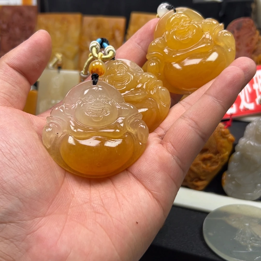 石英质玉（黄龙玉）未镶嵌多样性发货，发其一