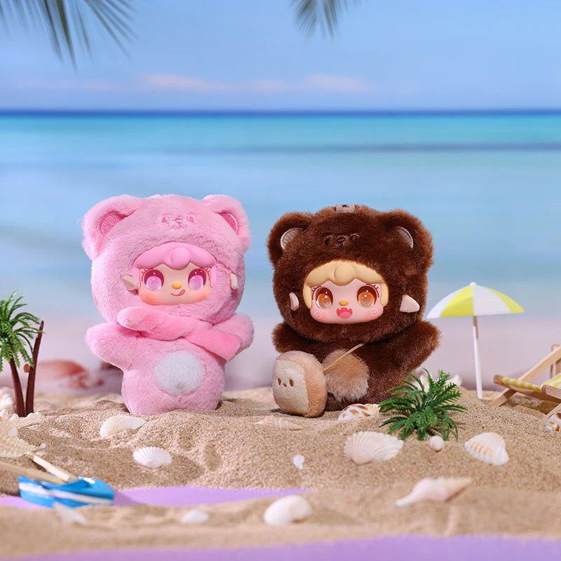 Yooki氧氧咬一口小熊系列毛绒盲盒可爱公仔毛绒玩偶挂件生日礼物