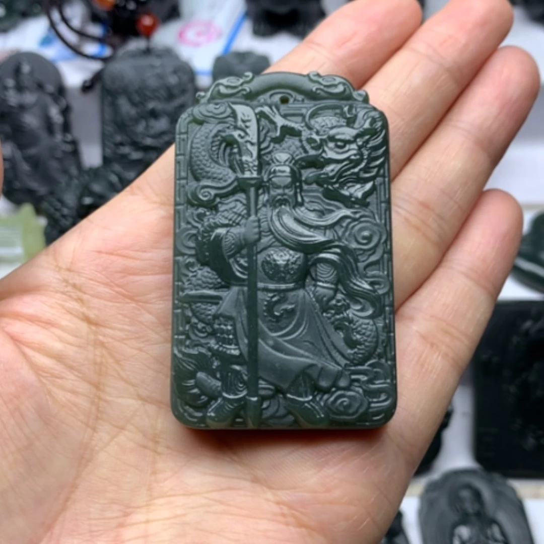 【闪购商品】颈饰未镶嵌和田玉双面雕刻