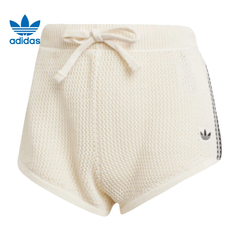 adidas阿迪达斯【环】三叶草女子运动休闲短裤裤子JD1078