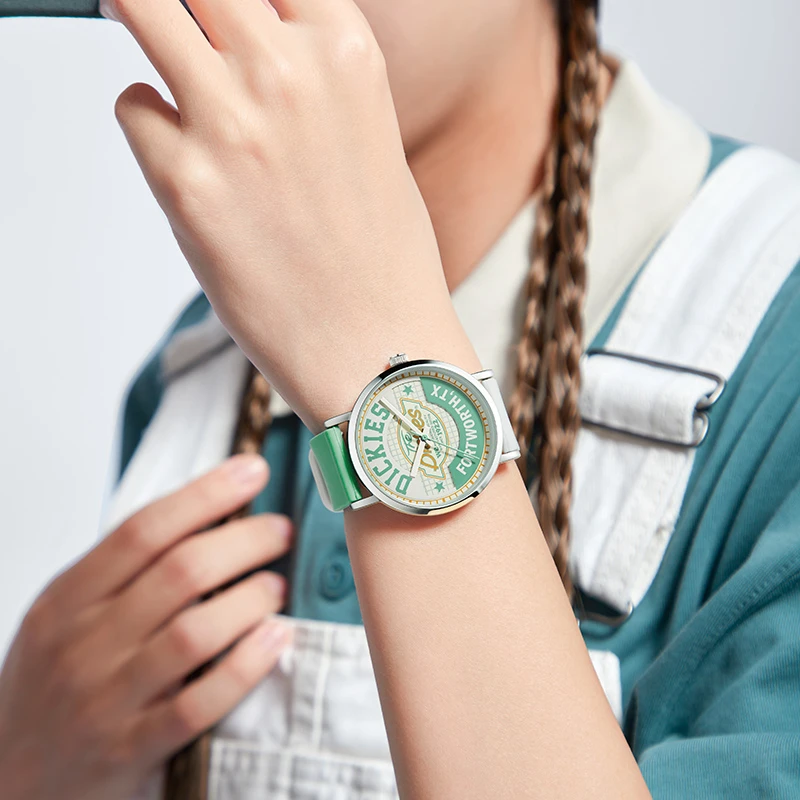 Dickies复古甜酷手表初高中生女款潮流情侣防水夜光硅胶石英表541