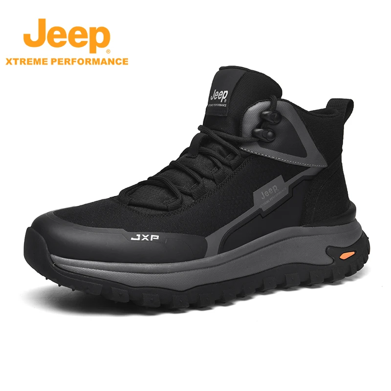 JEEP/吉普2025春季户外运动鞋防滑高弹缓震高帮工装靴P331291702