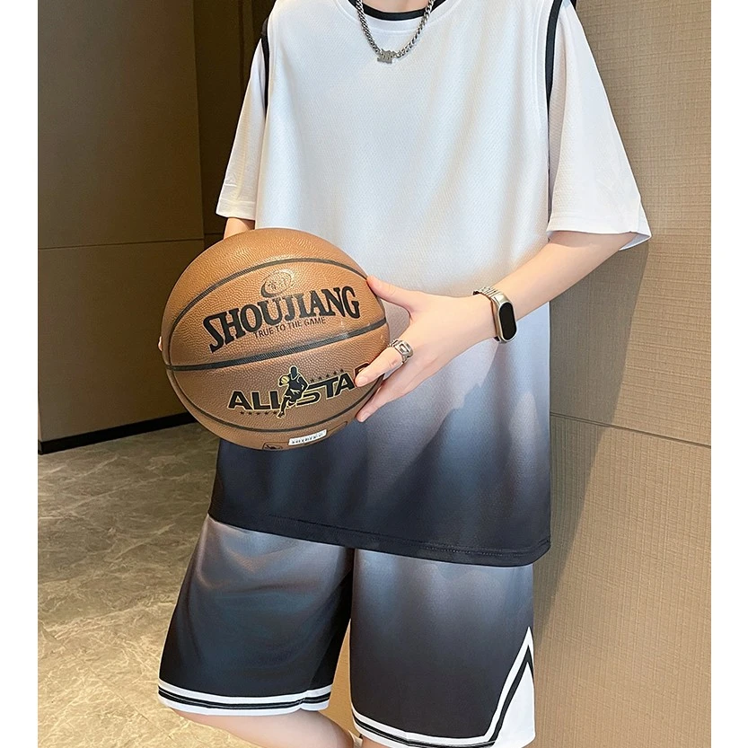 13初高中学生冰丝套装12-18岁男孩篮球服套装14大童假两件球衣