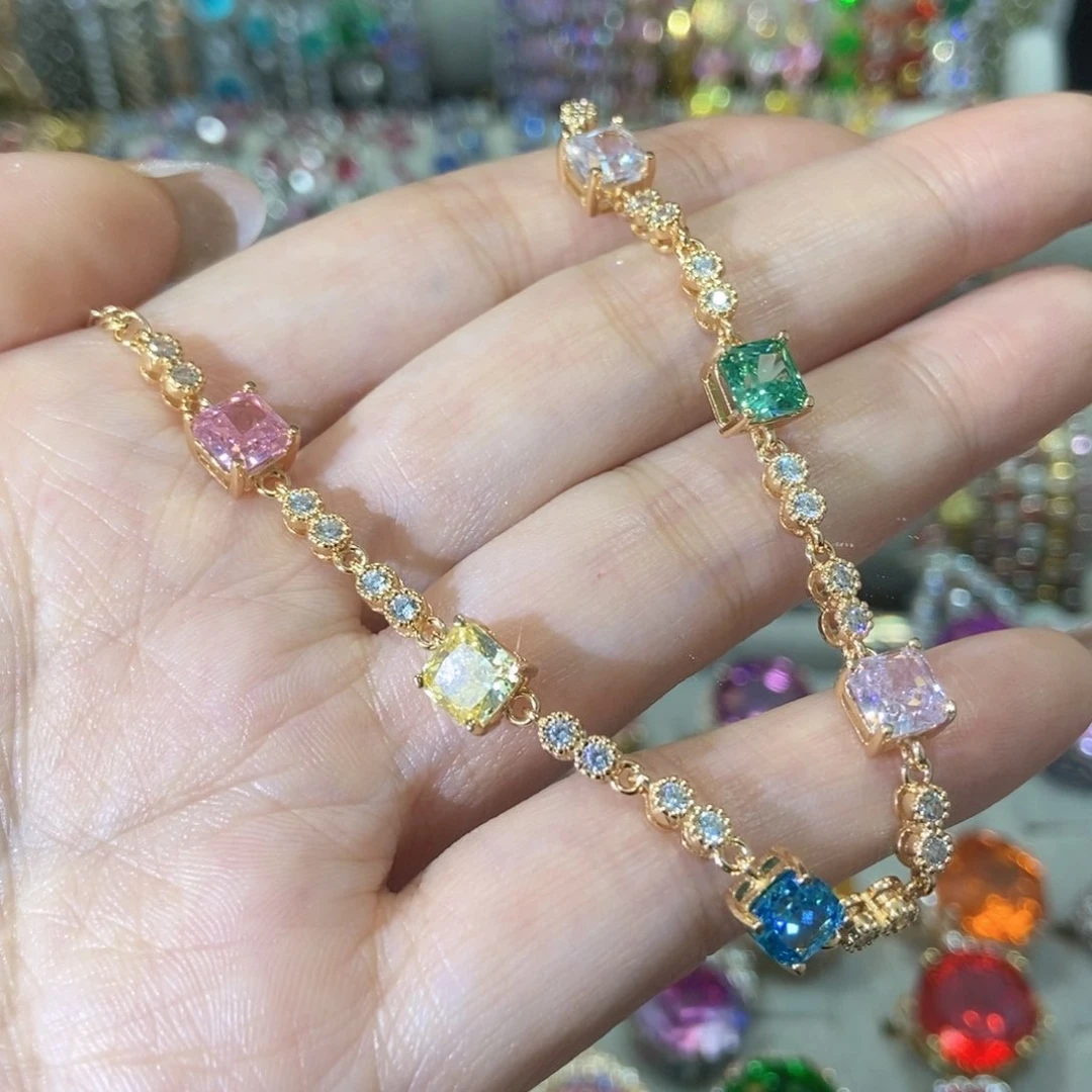 6锆石（处理）冰花切手链