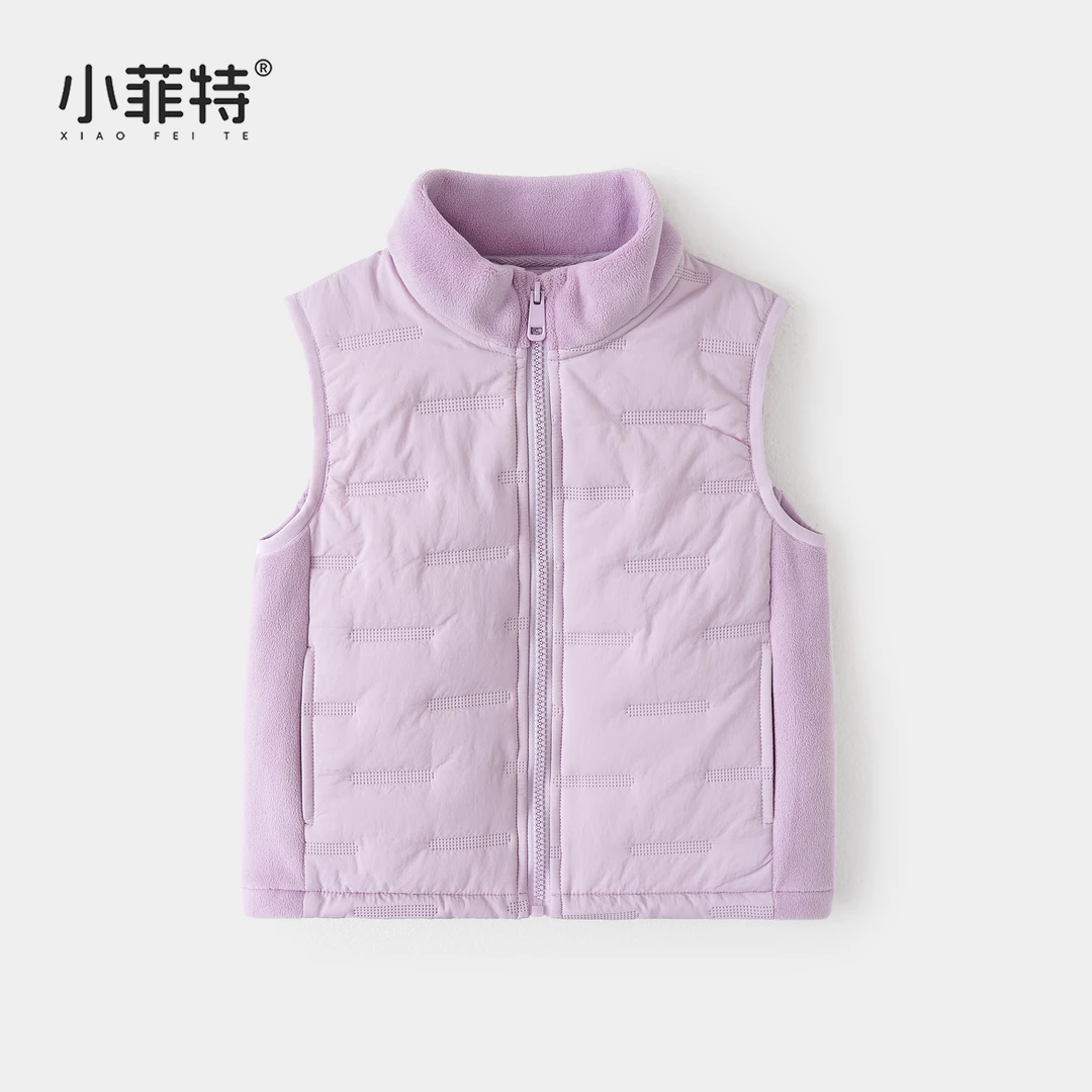 小菲特女童秋冬装新款保暖背心中大童儿童休闲马甲上衣BGYD55586