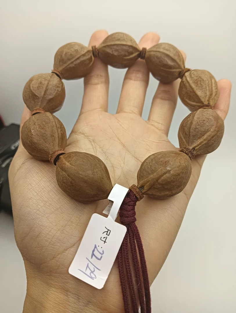 非金属木质手链 梅林铁核手串22/29三花