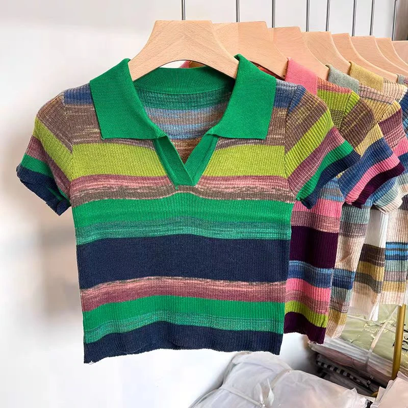 百搭女士针织衫上衣T恤背心长袖罩衫