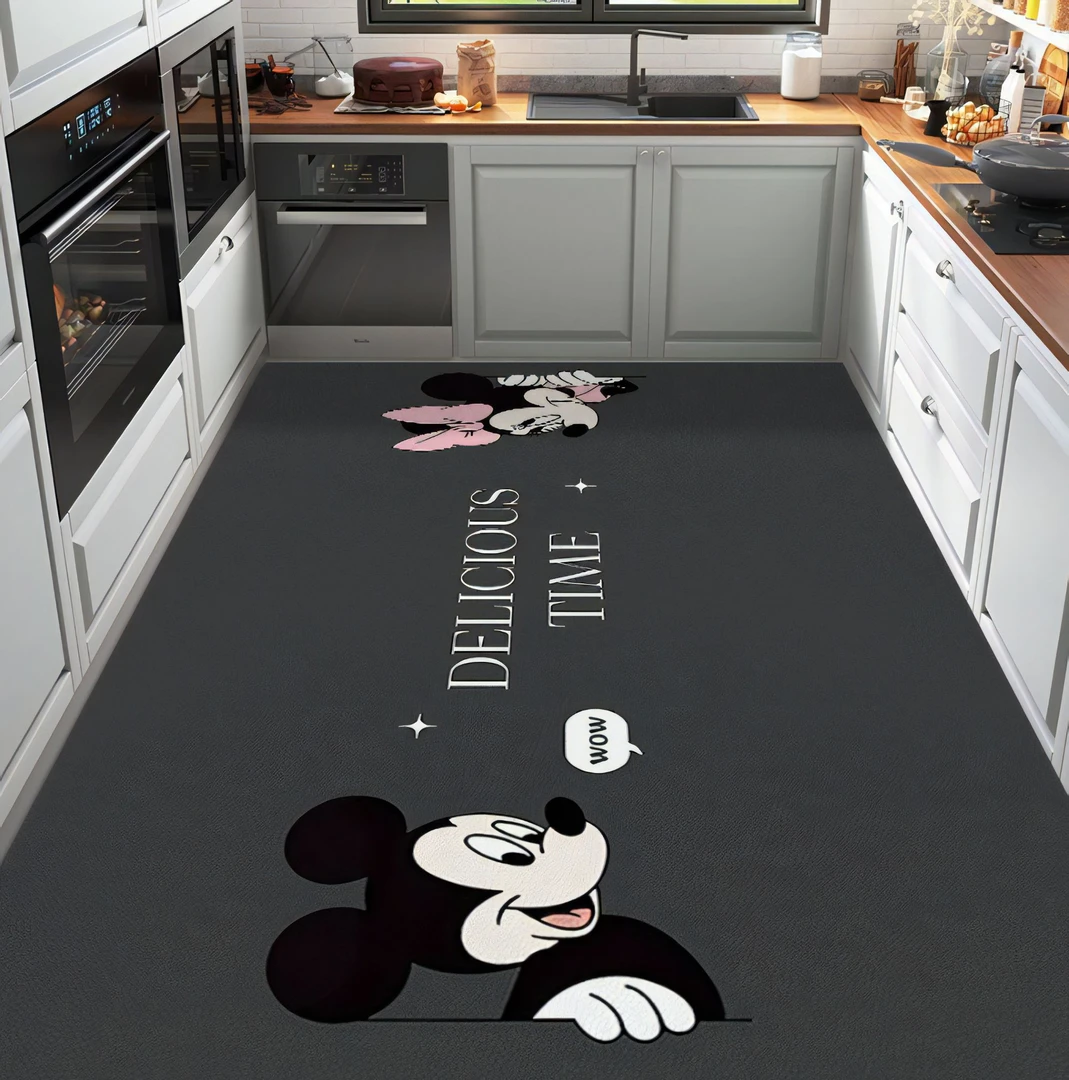 厨房防滑吸水耐脏免洗专用耐脏免洗吸水垫皮革防油地垫防滑地毯