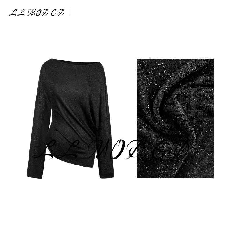 【周周】 | 2024春夏新款不规则设计修身百搭长袖上衣 RJ-250147