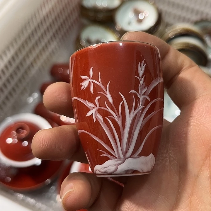 陶摆件景德镇主人杯123