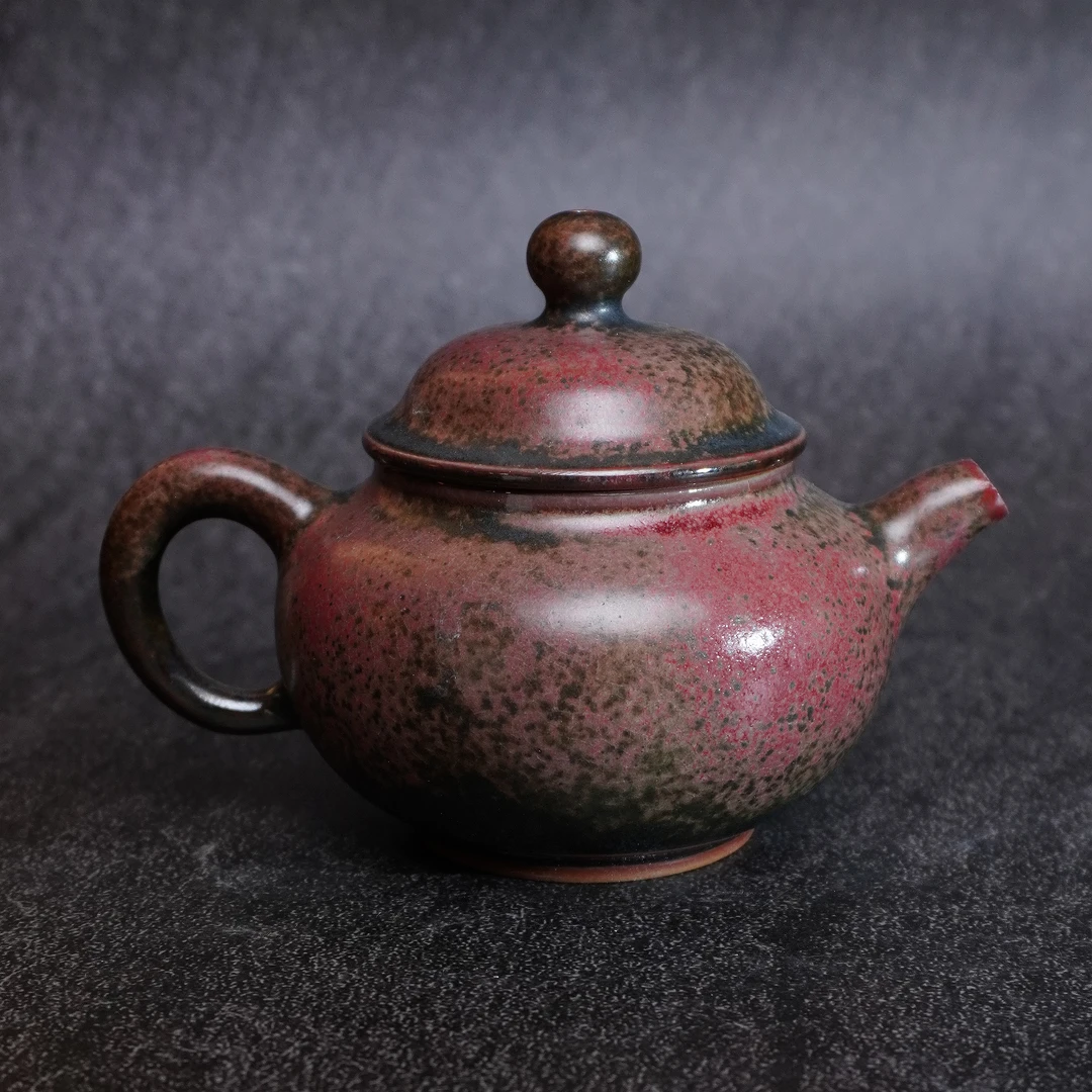 钧瓷炉钧 容天壶 原矿高温 神垕