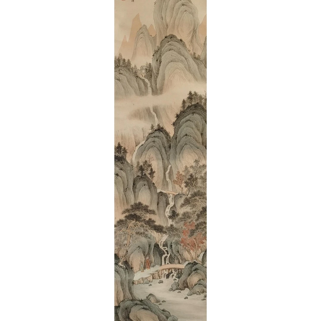 【辽拍】V250709-2-320《山水》（4平尺) 纸本镜片  ws1217