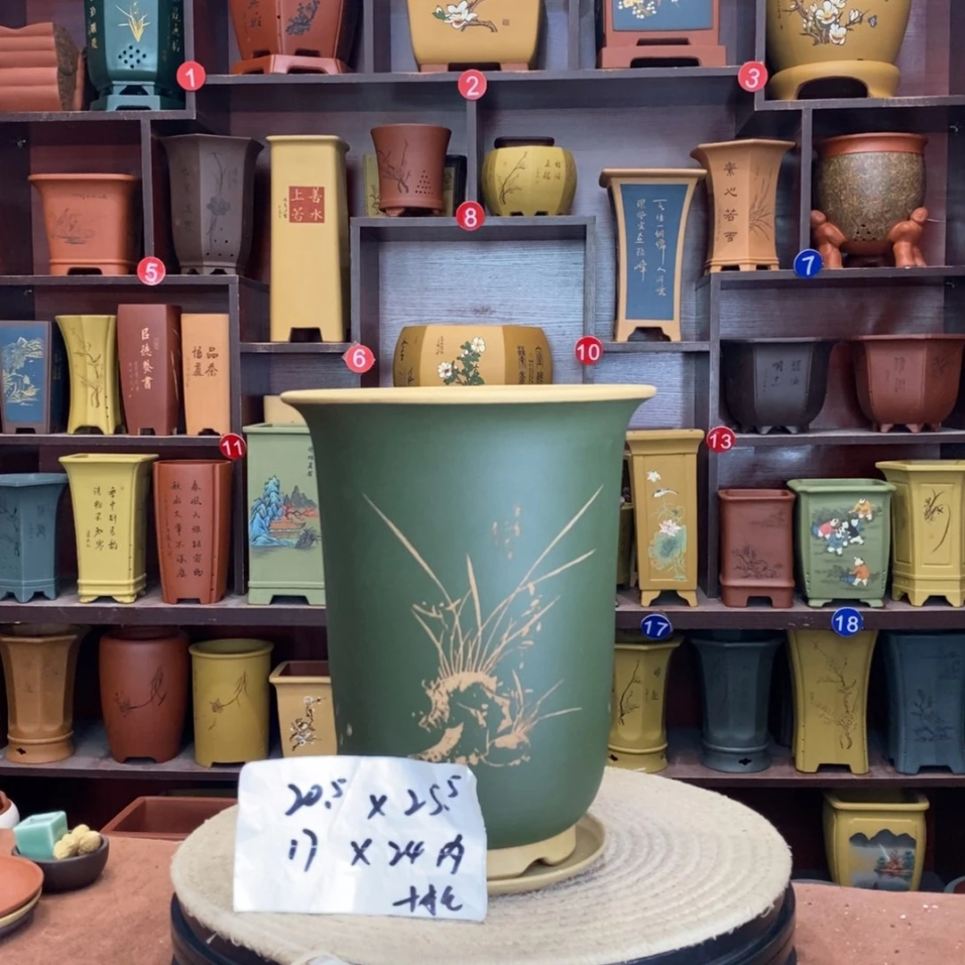 紫砂艺术紫砂花盆