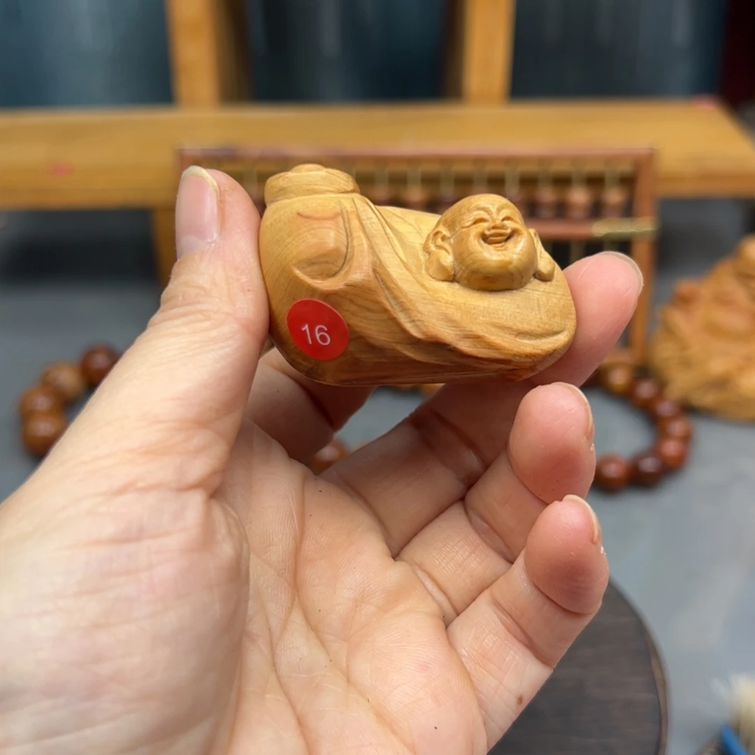 天***客木崖柏木摆件手把件，