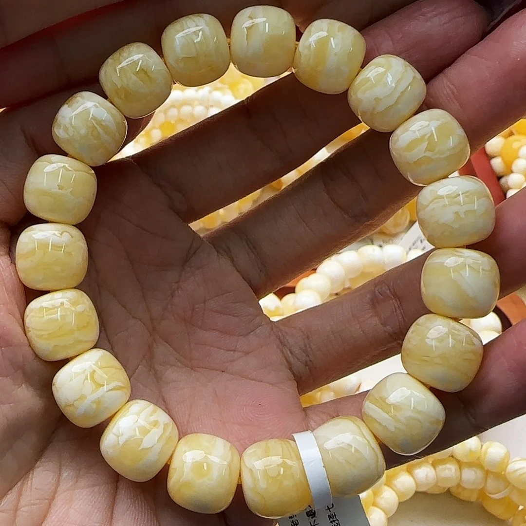 琥珀未镶嵌手链蜜蜡手串