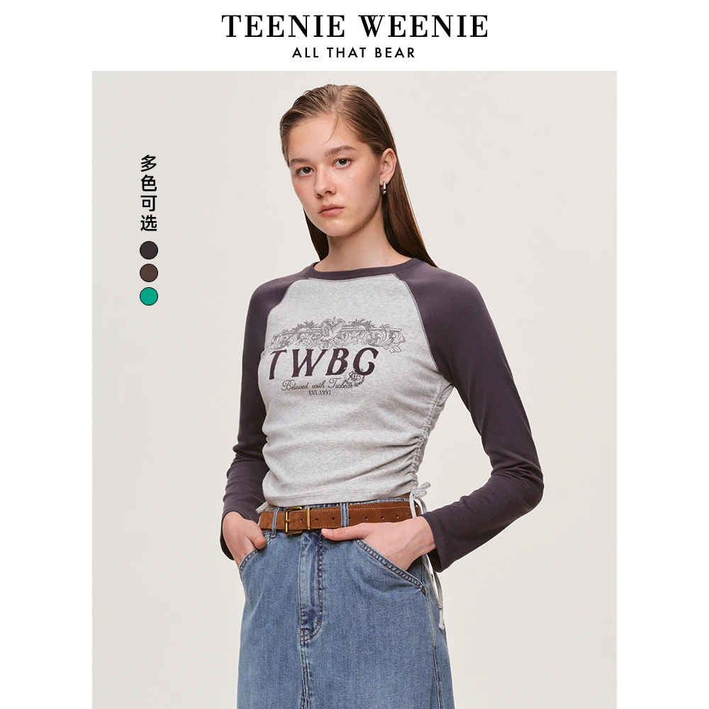 【达人专属】TeenieWeenie小熊时尚女装长袖T恤新款上衣TTLA255207I