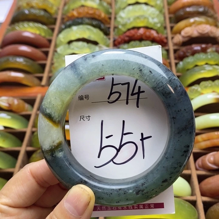 未镶嵌蛇纹石玉手镯