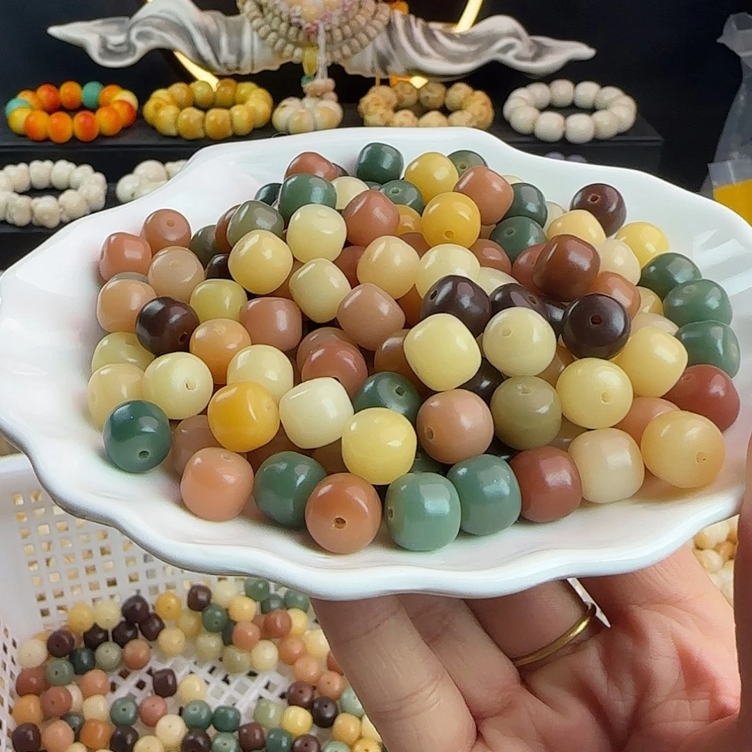 菩提根/象牙果手串卡10.5玫瑰庄园汉堡500颗