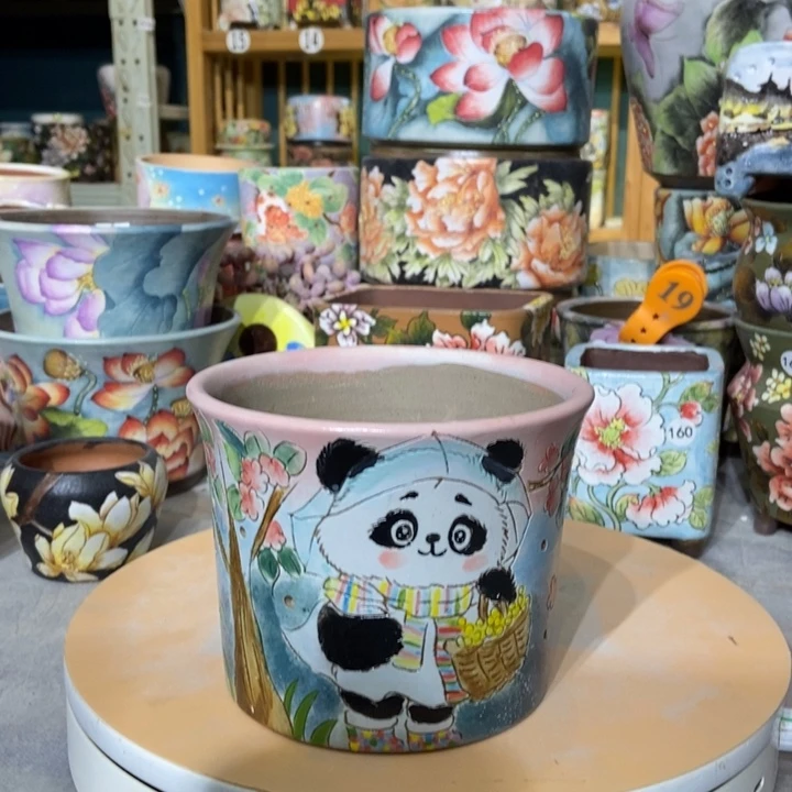 红陶景德镇艺术手绘作品