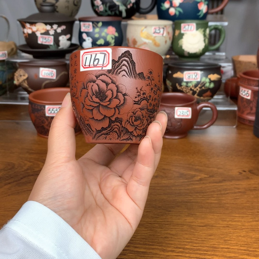 茶杯紫砂宜兴紫砂茶具