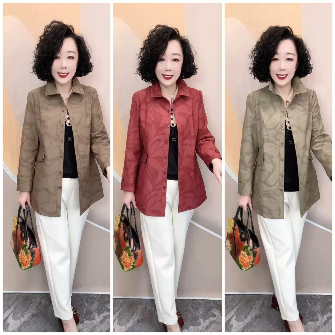 2467新款连帽加里衬宽松大码时尚百搭洋气中款小风衣外套，衣长75