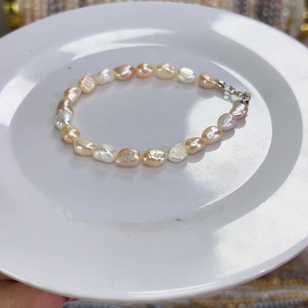 手绳钛钢淡水珍珠