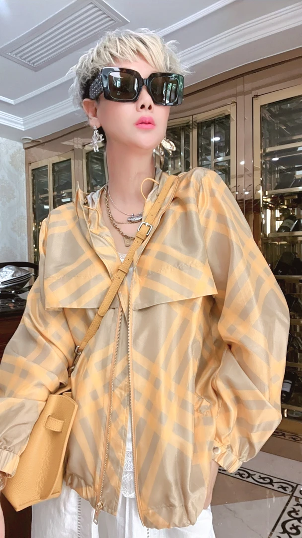 【纽约街头】连帽欧美风撞色花色百搭休闲外套ins薄款秋季上衣宽松