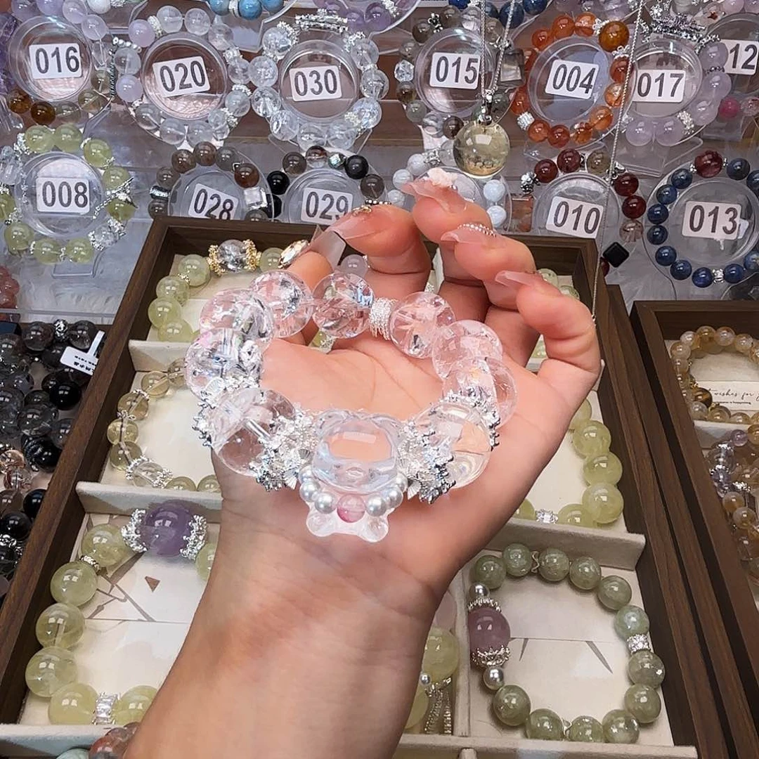 鼎***说烟晶手链银S925镶嵌999999999999998