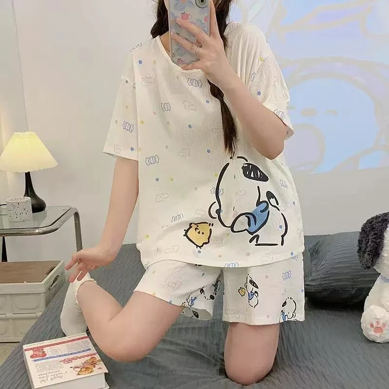 阿婷家5656【软绵绵】云朵棉可爱卡通圆领睡衣家居服