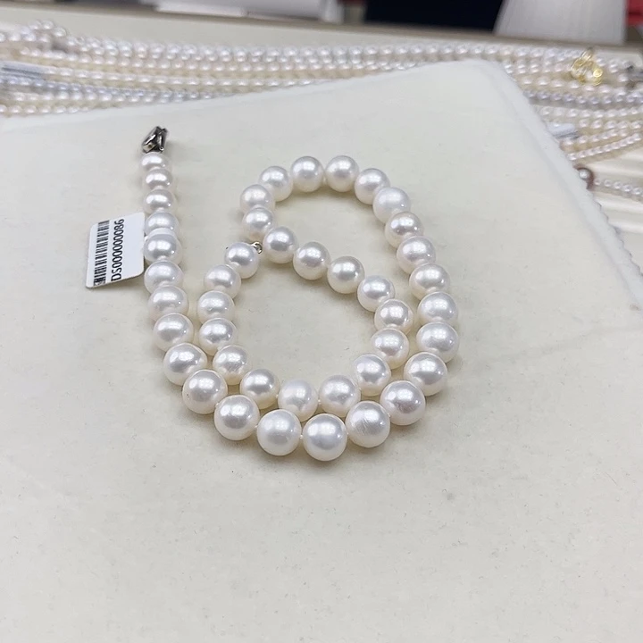 颈饰银S925镶嵌淡水珍珠卡11➕极光亮白