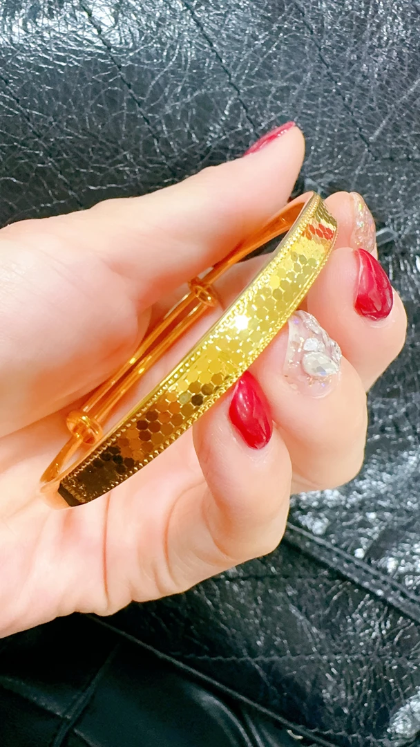 铜合金手镯 龙鳞推拉手镯