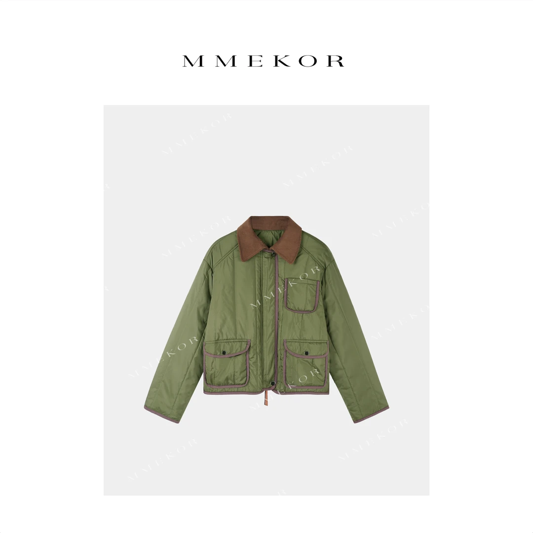 MMEKOR“漫步悉尼”棉服 2025新款秋款活力常青藤复古外套 30302